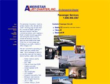 Tablet Screenshot of ameristarjet.com